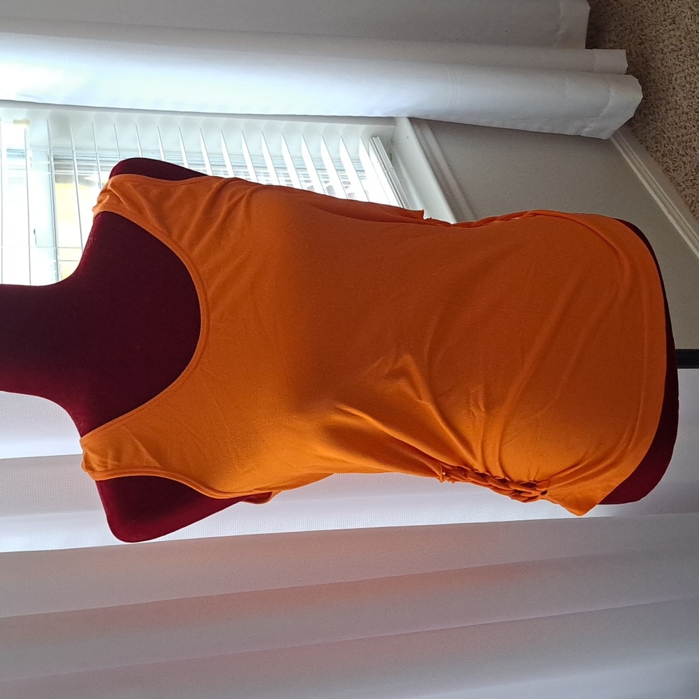 "Fabletics" Vibrant Orange Sleeveless Top